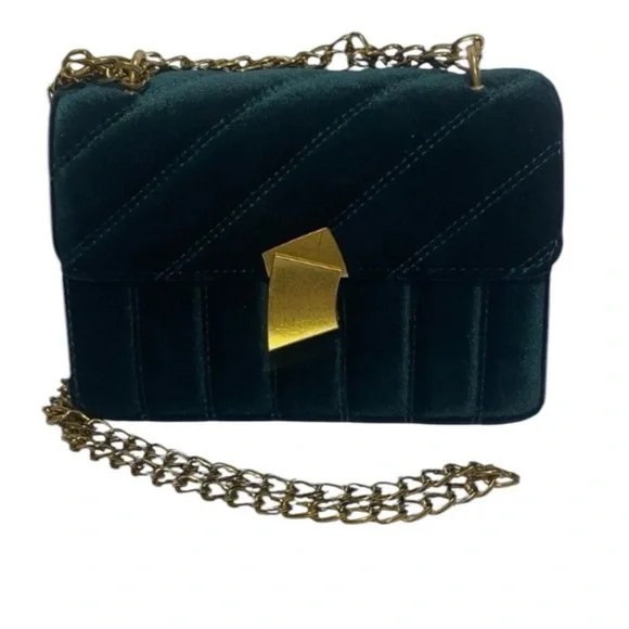 Green Velvet Bag - Picture 2 of 9